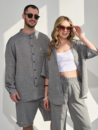 Женский костюм "Эко-Муслин" 2470-Мус / Джинс