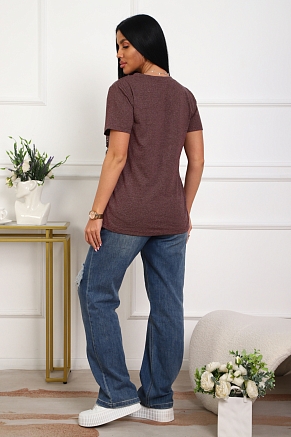 Женская футболка 29540 / бордо