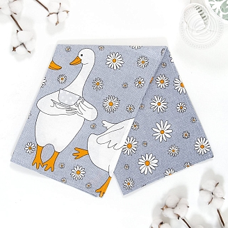 Полотенце кухонное рогожка / Ромашки