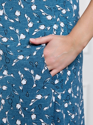 Женский халат Элит / индиго