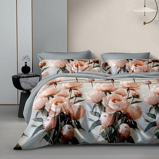 Постельное белье поплин люкс / Пионы