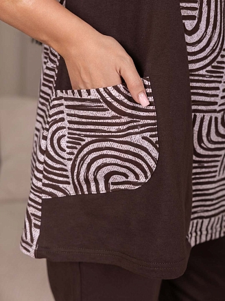 Женский костюм мод.2143/1 / Коричневый