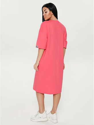 Женское платье-футболка Салли / Малина