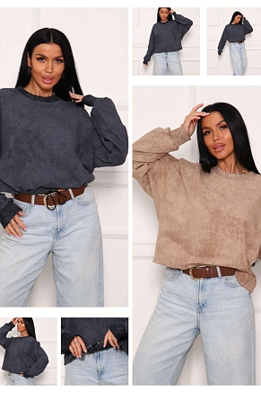 Женский свитшот 84302 / графит