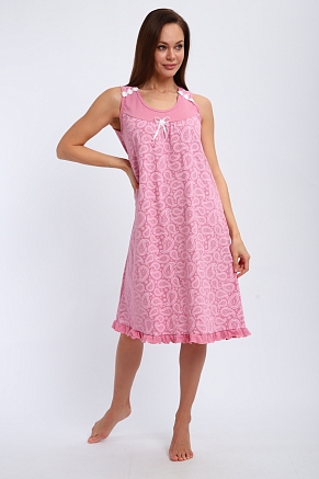 Женская сорочка Василиса / Лиловые огурцы