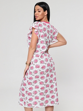 Женская ночная сорочка М-003 / розовый