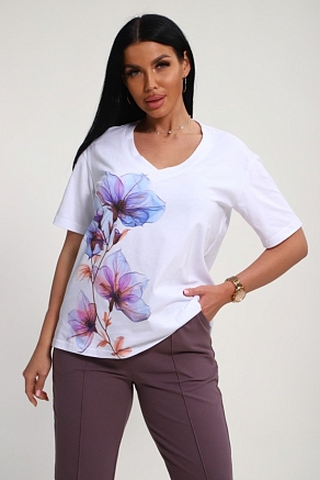 Женский костюм 19138 / корица