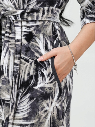 Женский халат Любаша / Листья