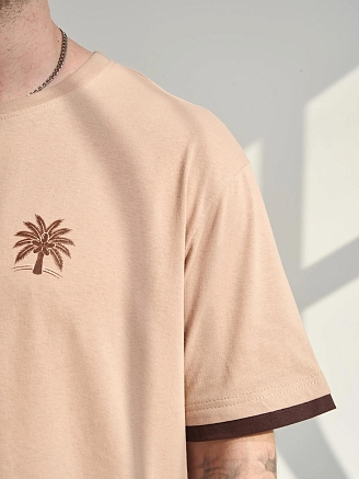 Мужской комплект "Пальма" (бриджи) 2456-К / Бежевый