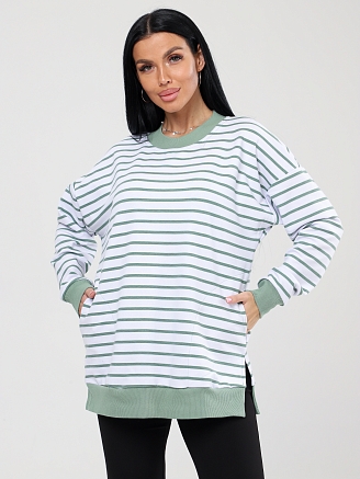 Женский джемпер ПОЛОСА ДФ-2304 / Белый