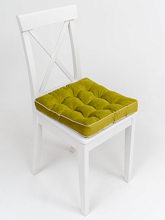 Подушка на стул с бортом / Горчица