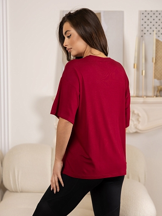 Женская футболка мод.2159/2 / Бордовый