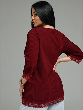 Женская футболка Богемия / Бордо