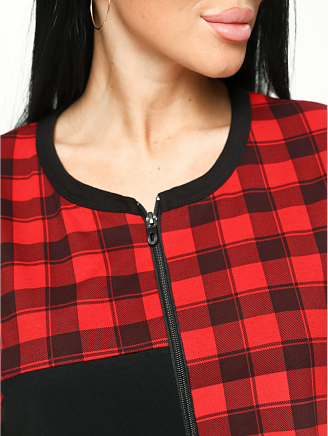 Женский халат Валерия / Клетка