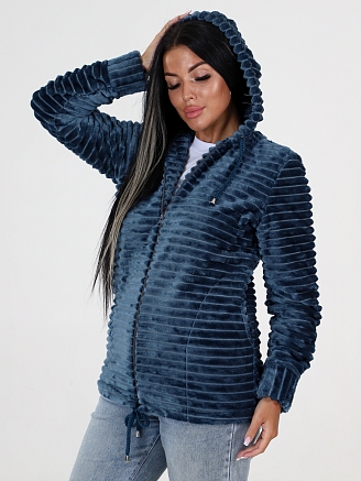 Женская толстовка Полоса КВФ-27 / Индиго