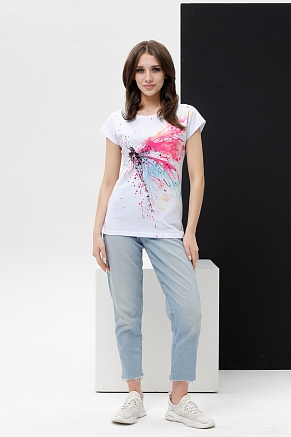 Женская футболка 7030 / стрекоза