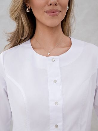 Халат-платье медицинское женское М-500-0/75 Элит-145/Стрейч