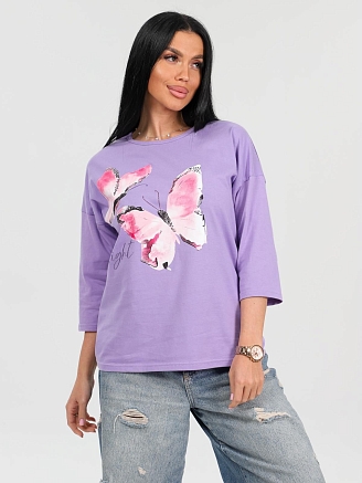 Женская футболка Палинур / сиреневый