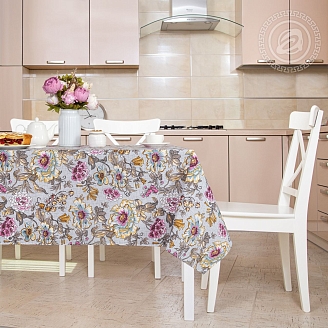 Скатерть рогожка / Арония