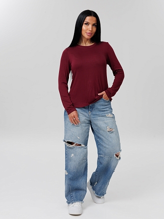 Женская кофта К-02(ПВ) / Бордовый