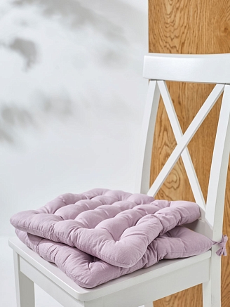 Подушка на стул с завязками (бязь)16т. / Мальва