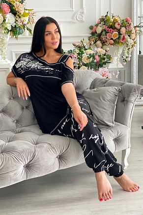 Женская туника 9042 / черный