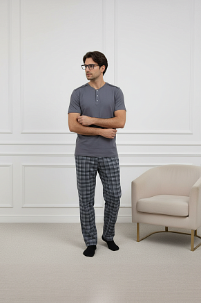 Пижама мужская Клетка С Арт. 10452