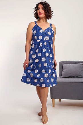 Женская ночная сорочка 88136 / индиго