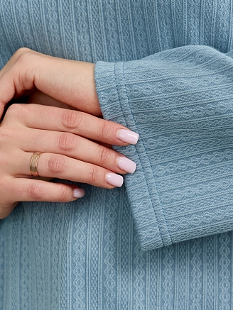 Женский костюм Материя-1 / серо-голубой