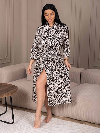 Женский халат мод.1874/8 / Бежевый