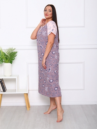 Женская ночная сорочка М-088 / какао