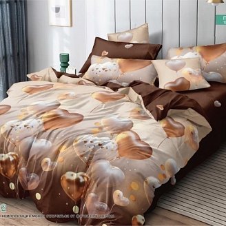 Постельное белье поплин набивной / В ассортименте