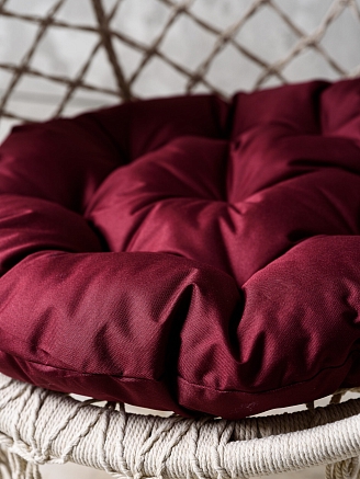 Круглая подушка для подвесных качелей (оксфорд) / Бордовый