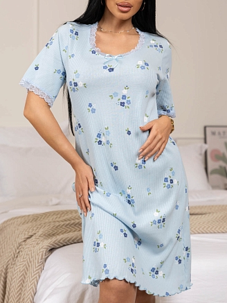 Женская сорочка мод.2130 / Голубой