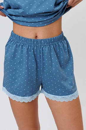 Женская пижама с шортами 2257 / Синий