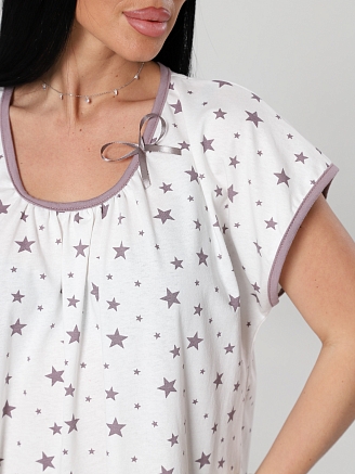 Женская ночная сорочка М-026 / звезды