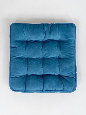 Подушка на стул с бортом / Морская волна