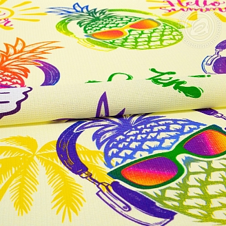 Полотенце банное вафельное №349 / Солнечный остров