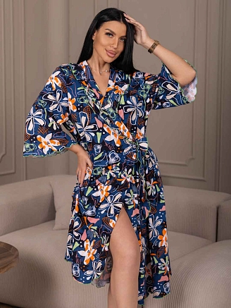 Женский халат мод.2153/2 / Синий