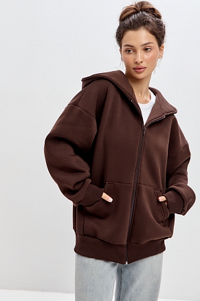 Женская толстовка Сова / Шоколад