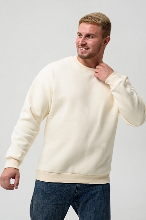 Мужской свитшот 14421 / молочный