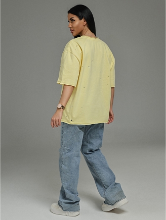 Женская футболка Винтаж / Желтый