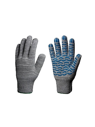 Перчатки 7,5 класс 7 нитей 12п. / Х/б с ПВХ