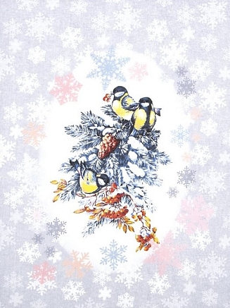 Полотенце кухонное рогожка купон / Новогоднее (в ассортименте)