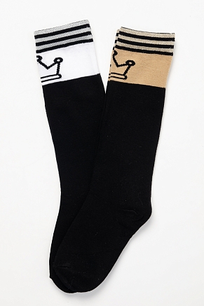 Детские гольфы Корона (набор 2 пары) / бежевый, белый