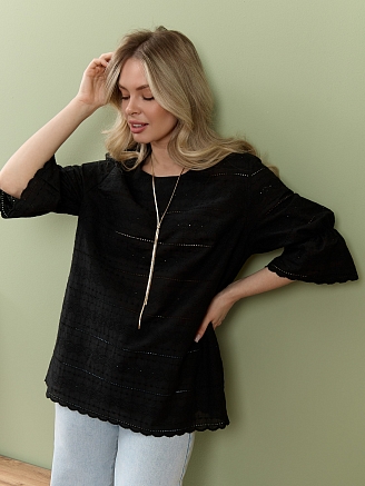 Женская блузка Милица-1 / черный-7