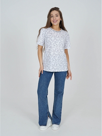 Женская футболка Бетси / Белый