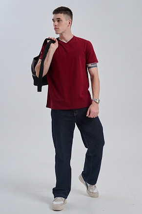 Футболка мужская 14490 / бордо