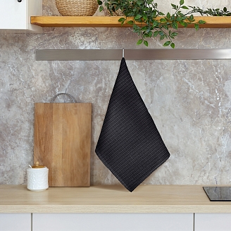 Полотенце вафельное "Verossa" / Темный базальт