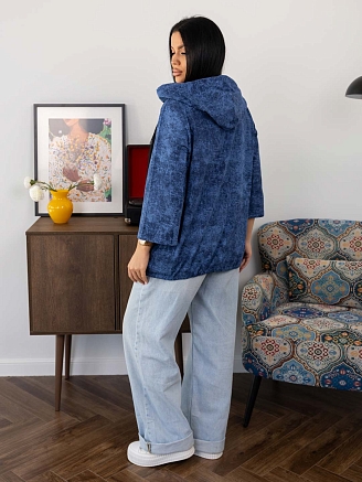 Женская рубашка мод.2176 / Синий